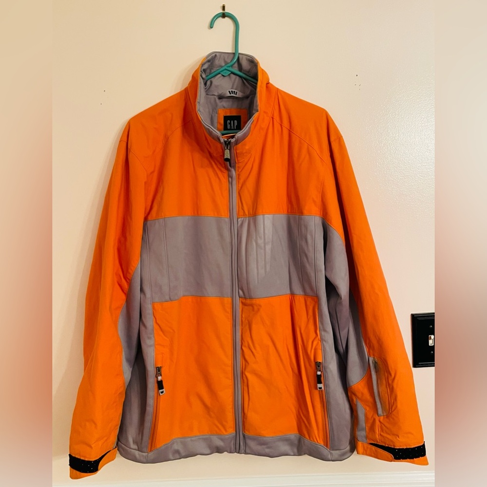 Vintage GAP Women’s Orange and Gray Light Winter Jacket: Comfortable&Warm Sz XL